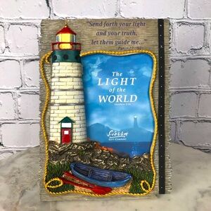 Sierra Gift Company The Light Of The World Matthew 5:14 Light House Photo Frame